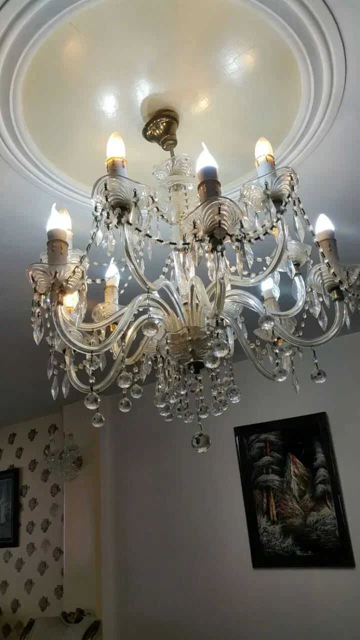 لوستر کریستالی ایتالیایی|لوستر و چراغ آویز|اندیشه, اندیشه فاز ۳|دیوار