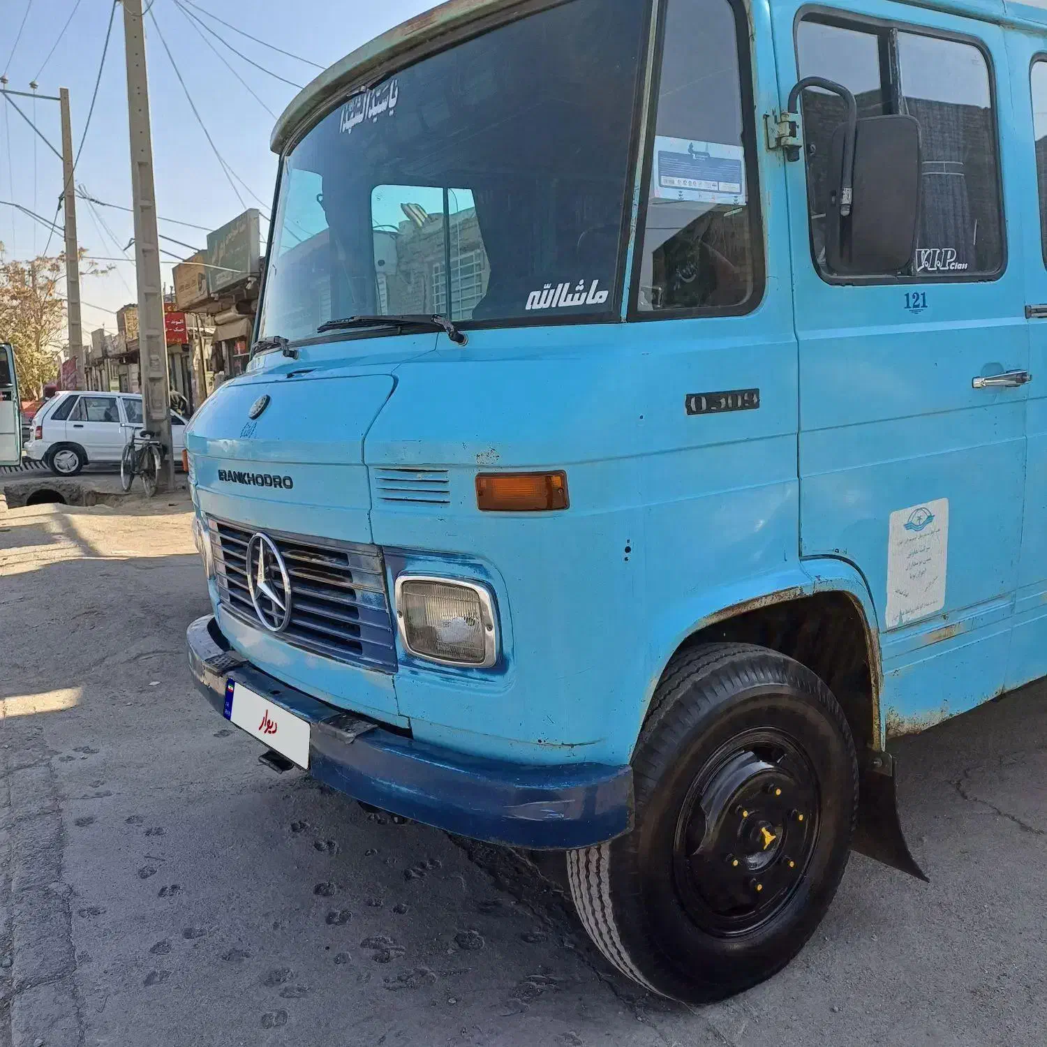 مینی بوس بنز|خودرو سنگین|ابریشم, |دیوار