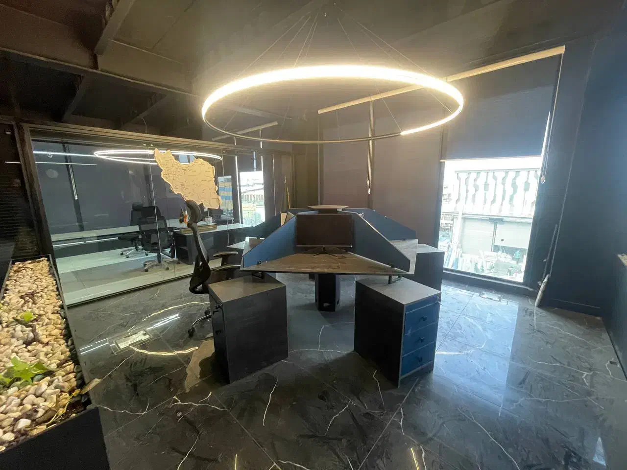 دفتر کار مجهز و لاکچری ( آهن مکان)|اجارهٔ دفتر کار، اتاق اداری، مطب|ری, بازار آهن|دیوار