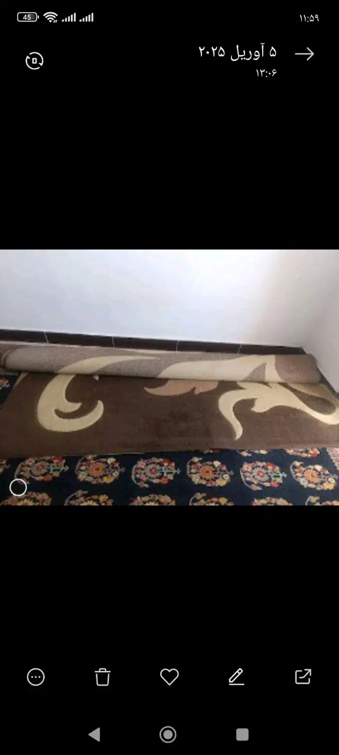 گلیم فرش۹متری|گلیم، جاجیم، گبه|فومن, |دیوار