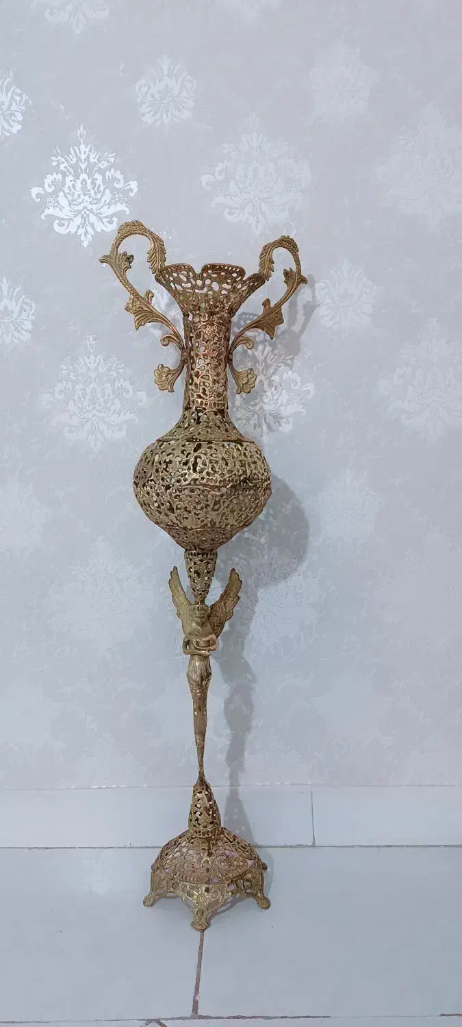 گلدان برنج|صنایع دستی و سایر لوازم تزئینی|تهران, خاک سفید|دیوار