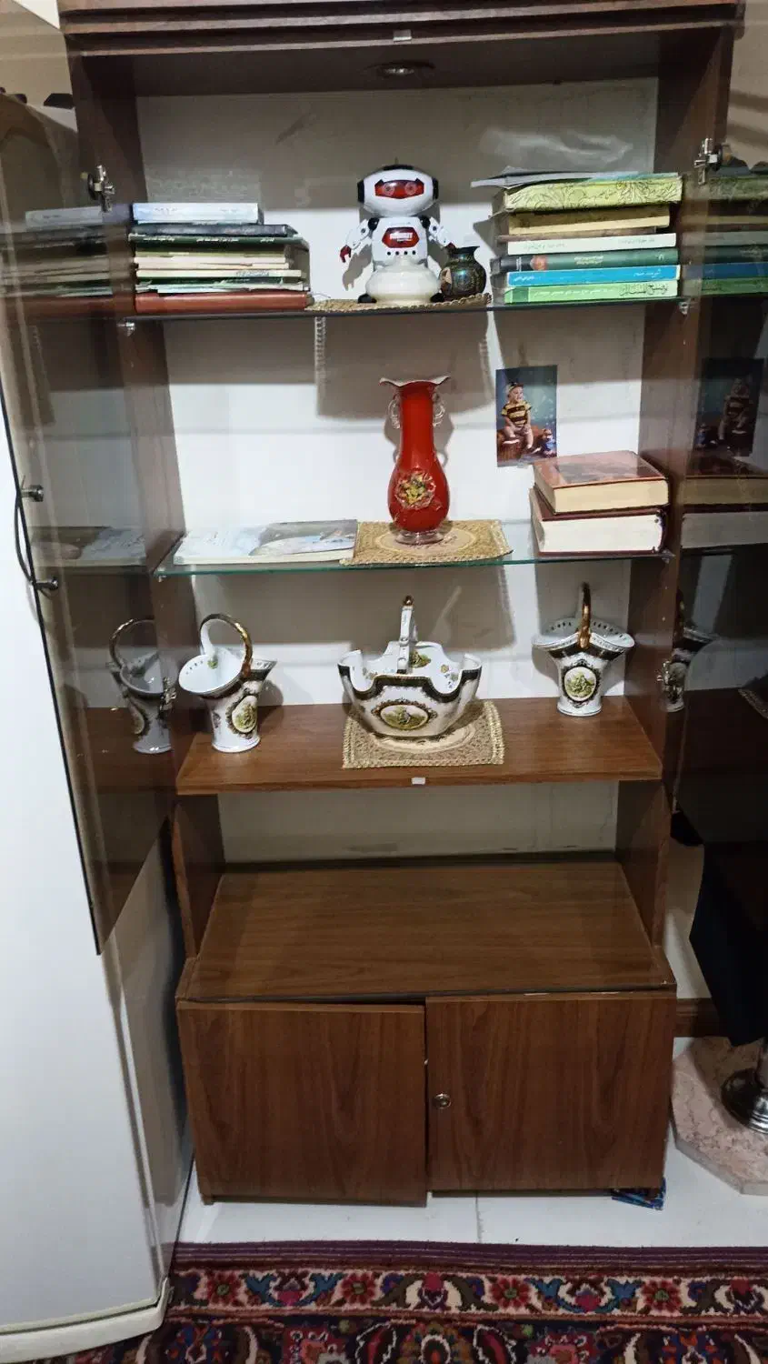 کتابخانه|کتابخانه، شلف، قفسه‌های دیواری|مشهد, یاس|دیوار