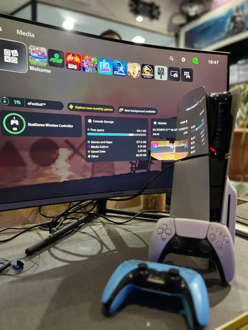 Ps5 Slim دیسک خور فول بازی دو دسته|کنسول، بازی ویدئویی و آنلاین|تهران, فردوس|دیوار