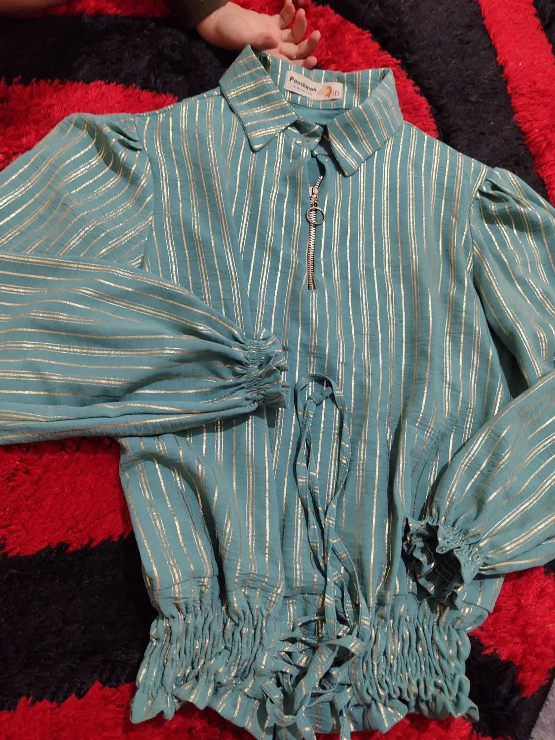 شومیز رسمی یلدایی سبزخوش رنگ|لباس|زنجان, |دیوار