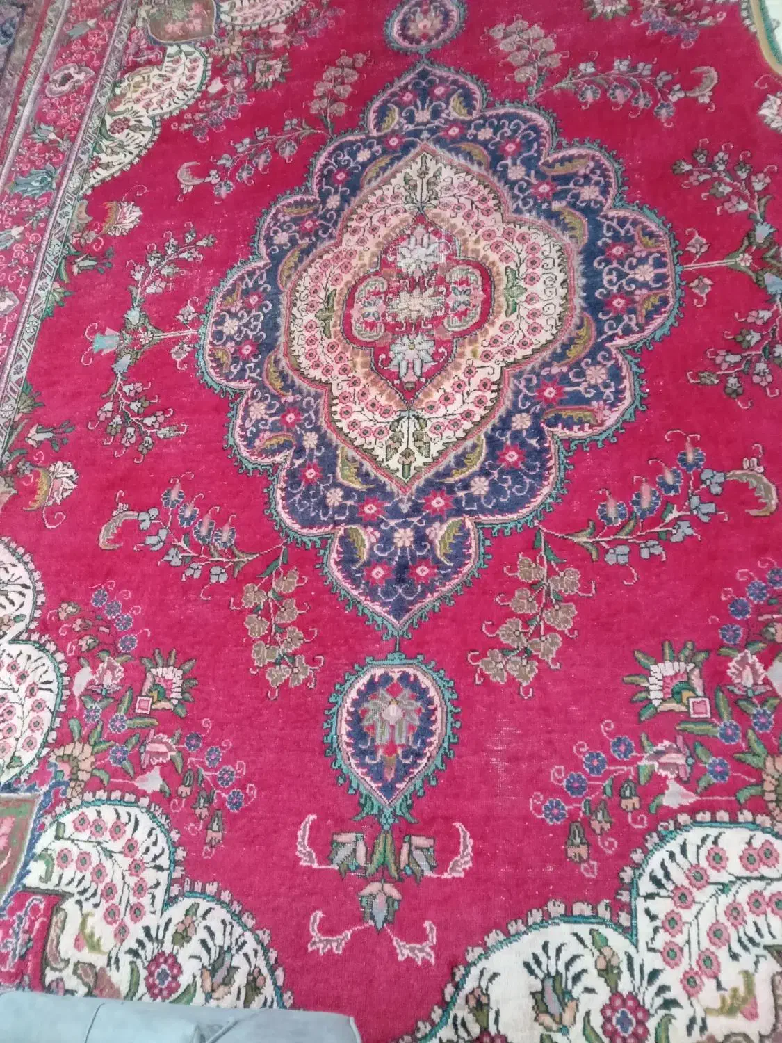 فروش فرش دستی ۱۲ متری یک جفت|فرش|مرند, |دیوار