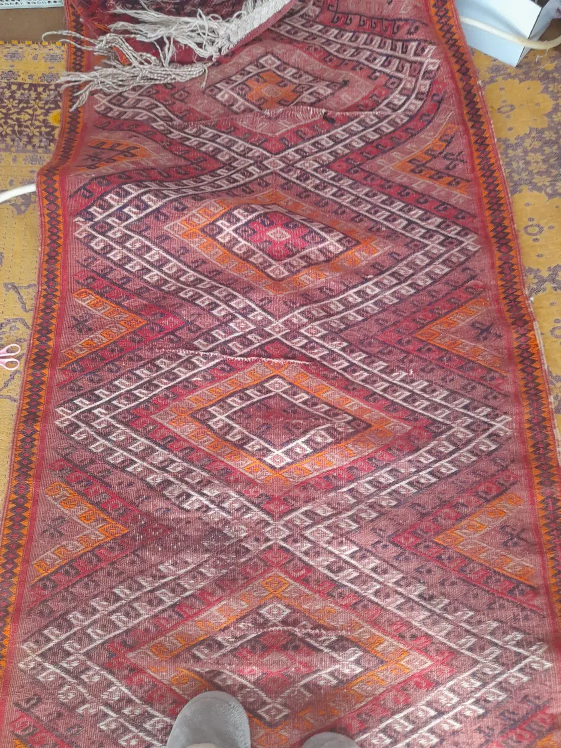 جاجیم قدیمی|گلیم، جاجیم، گبه|ارومیه, |دیوار