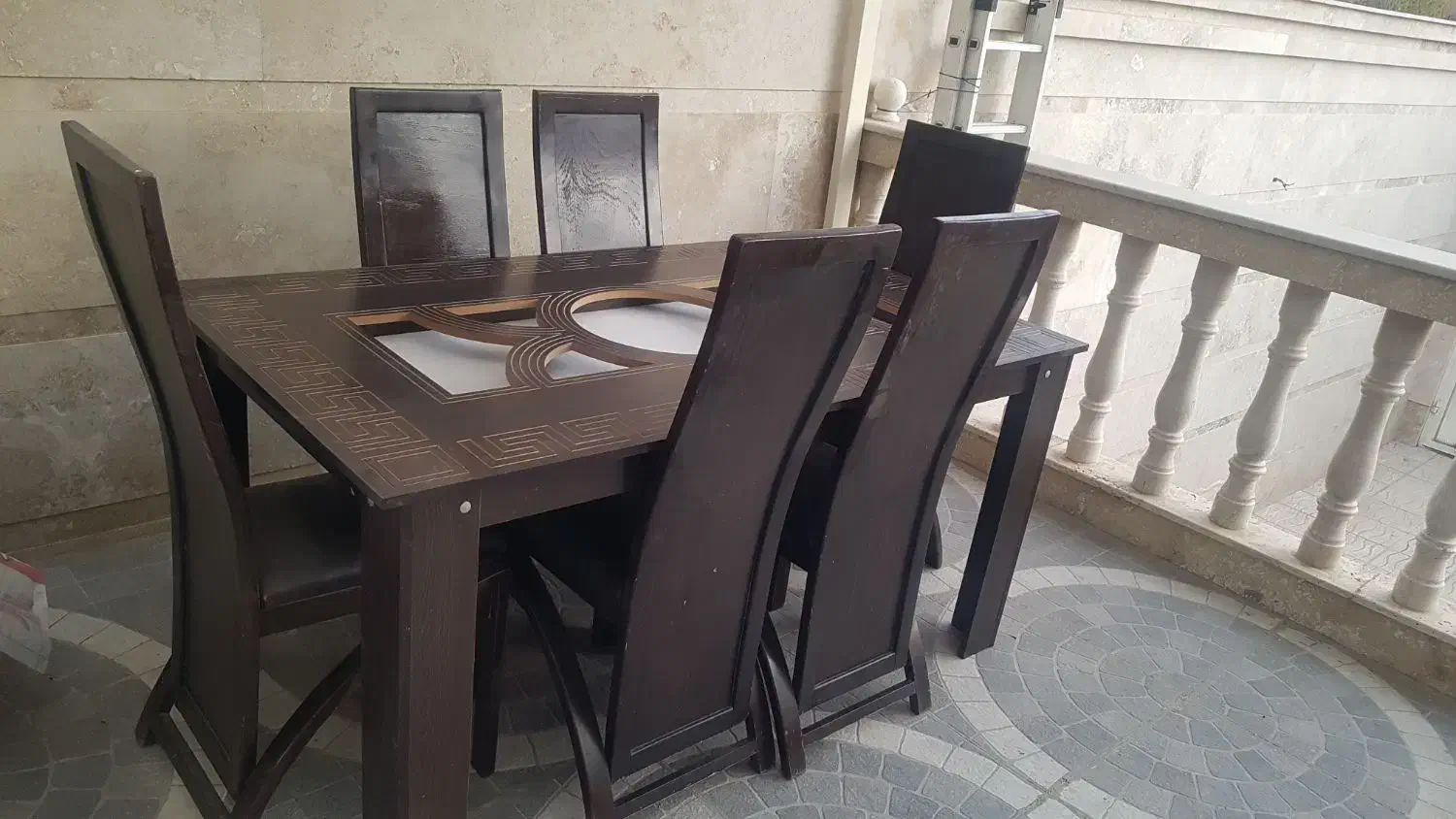 میز غذا خوری ۶ نفره|میز و صندلی غذاخوری|هشترود, |دیوار