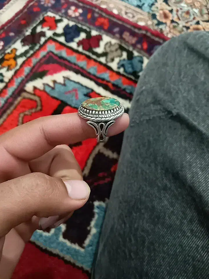 انگشتر فیروزه|کلکسیون اشیاء عتیقه|ابهر, |دیوار