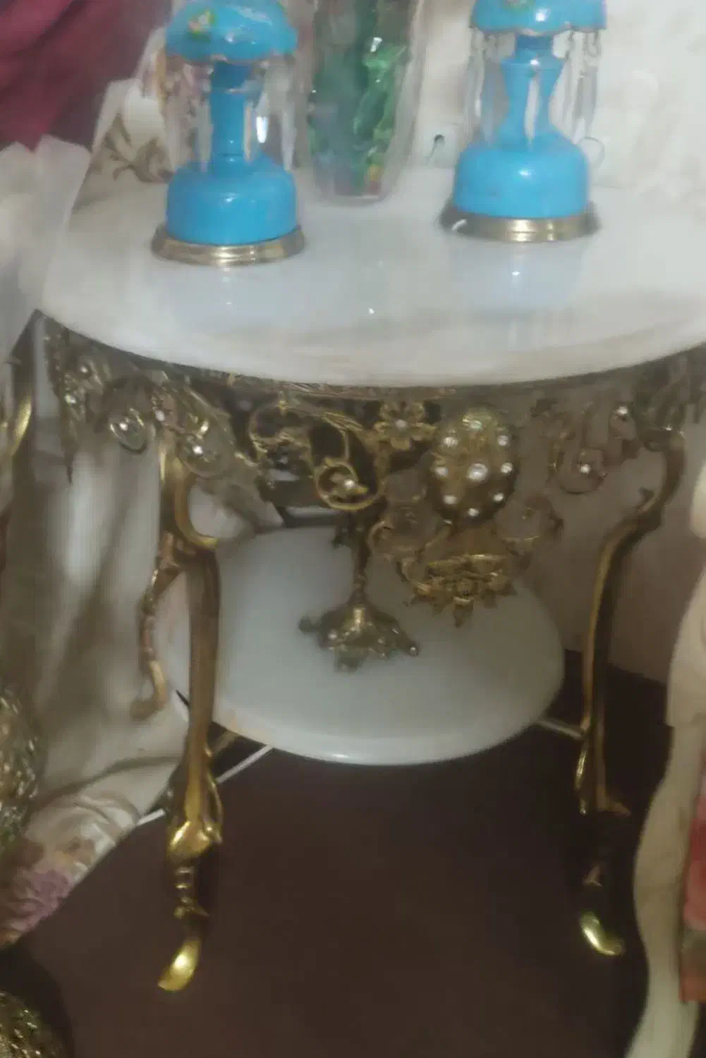 میز گرد برنز 70 سانتی|بوفه، ویترین، کنسول|خوی, |دیوار