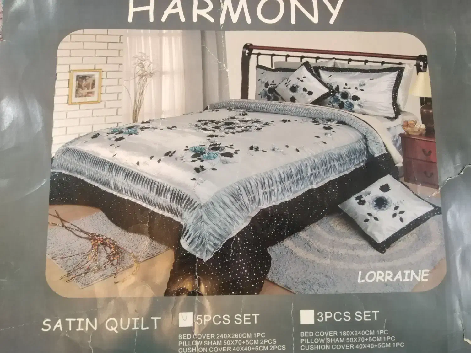 روتختی دو نفره ساتن نقره ایی|سرویس روتختی|مشهد, ولیعصر (شهرک غرب)|دیوار