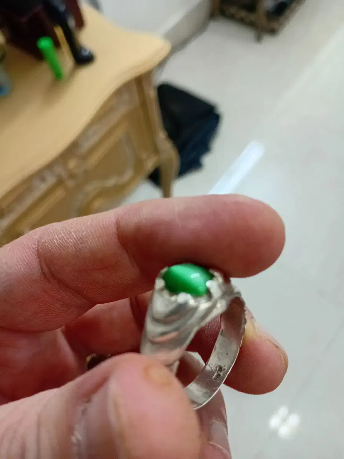 انگشتر چشم گربه|جواهرات|گنبد کاووس, |دیوار