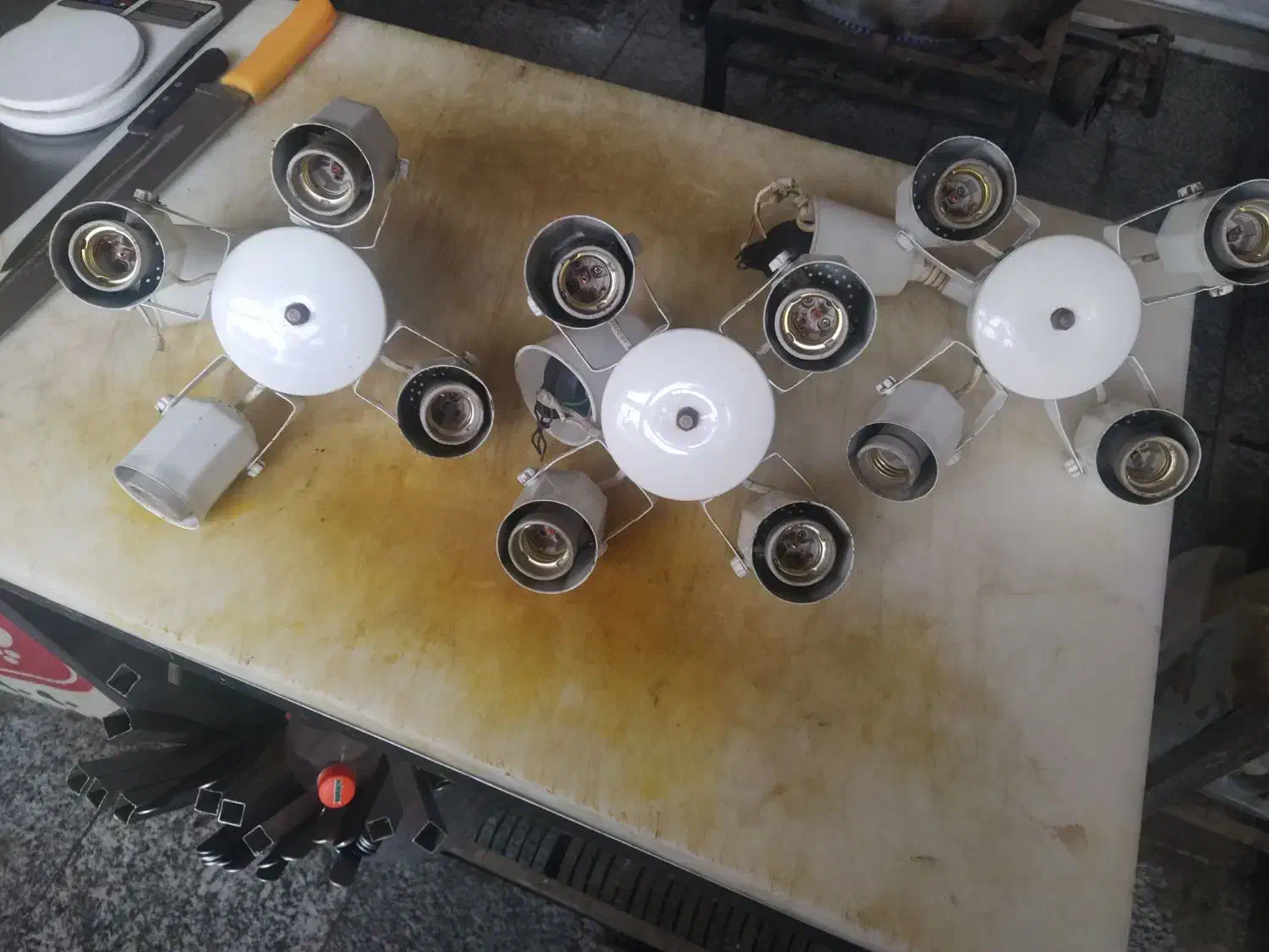 لوستر چهار شعله|لوستر و چراغ آویز|همدان, |دیوار