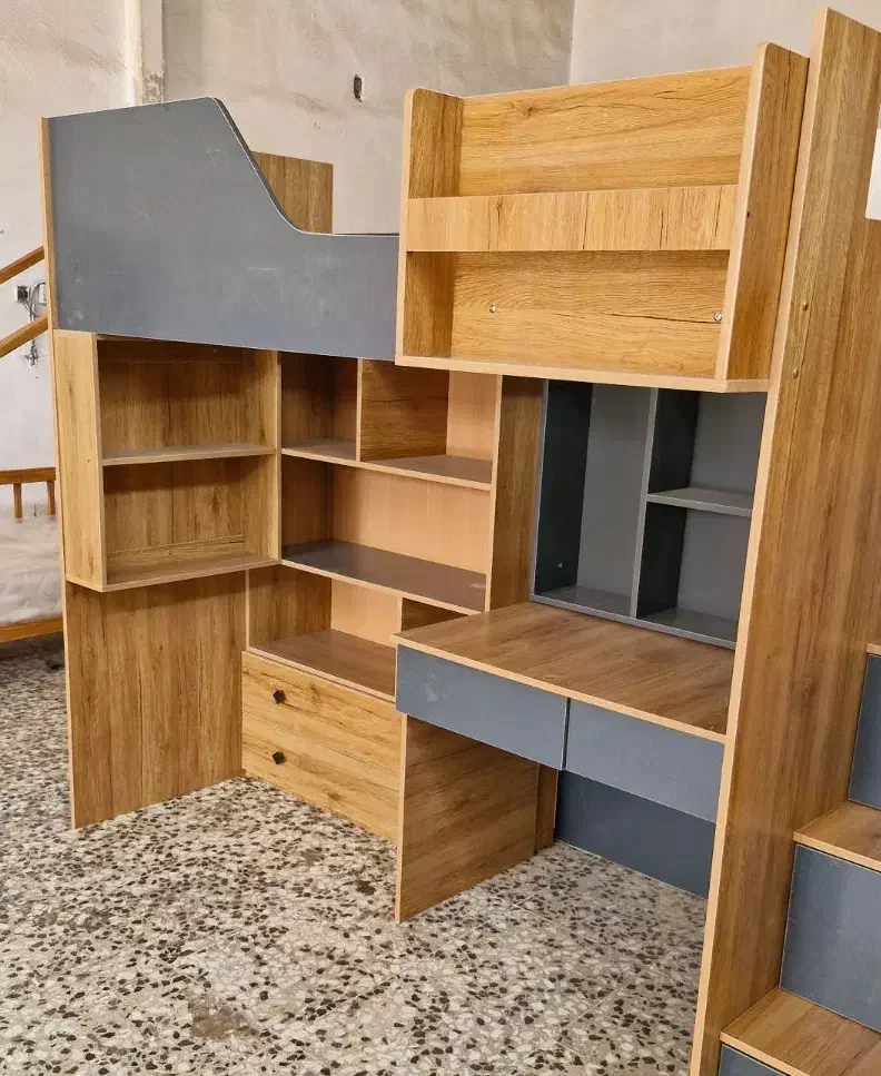 تخت دوطبقه مجموعه یکنفره|تخت و سرویس خواب|اصفهان, بهارستان|دیوار