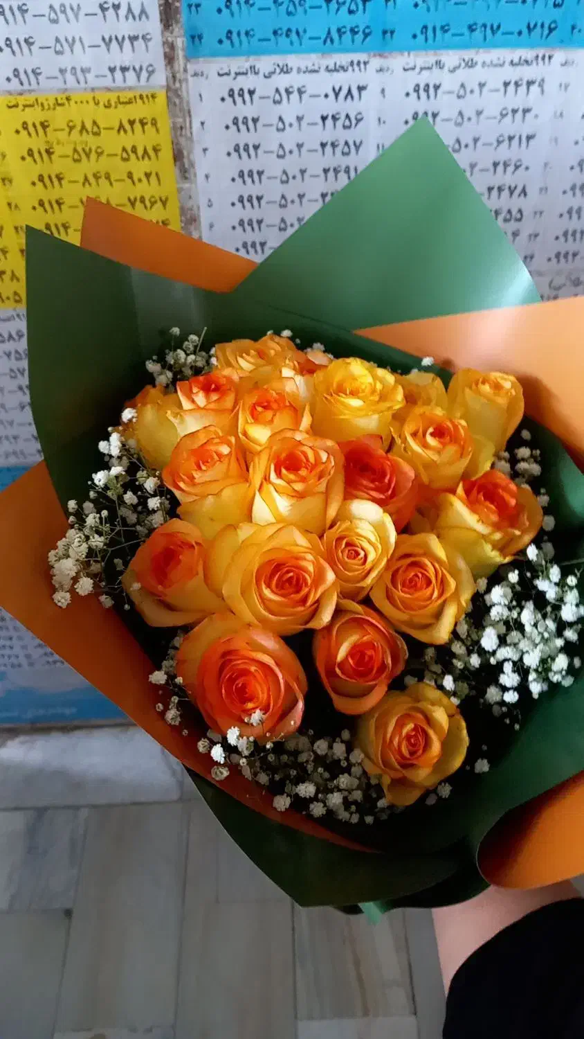 دست گل طبیعی و ربانی|گل مصنوعی|اردبیل, |دیوار