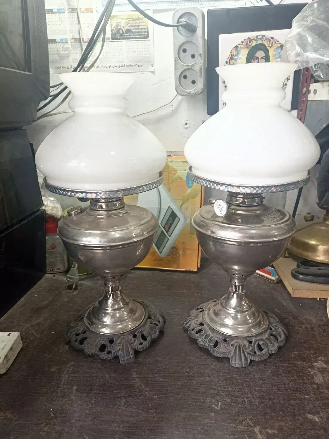 چراغ روسی|کلکسیون اشیاء عتیقه|سبزوار, سیادتی|دیوار