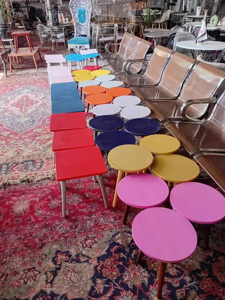 گل میز رنگی و جلو مبلی و زیر گلدانی همه رنگی|مبلمان خانگی و میز عسلی|شیراز, وزیرآباد|دیوار