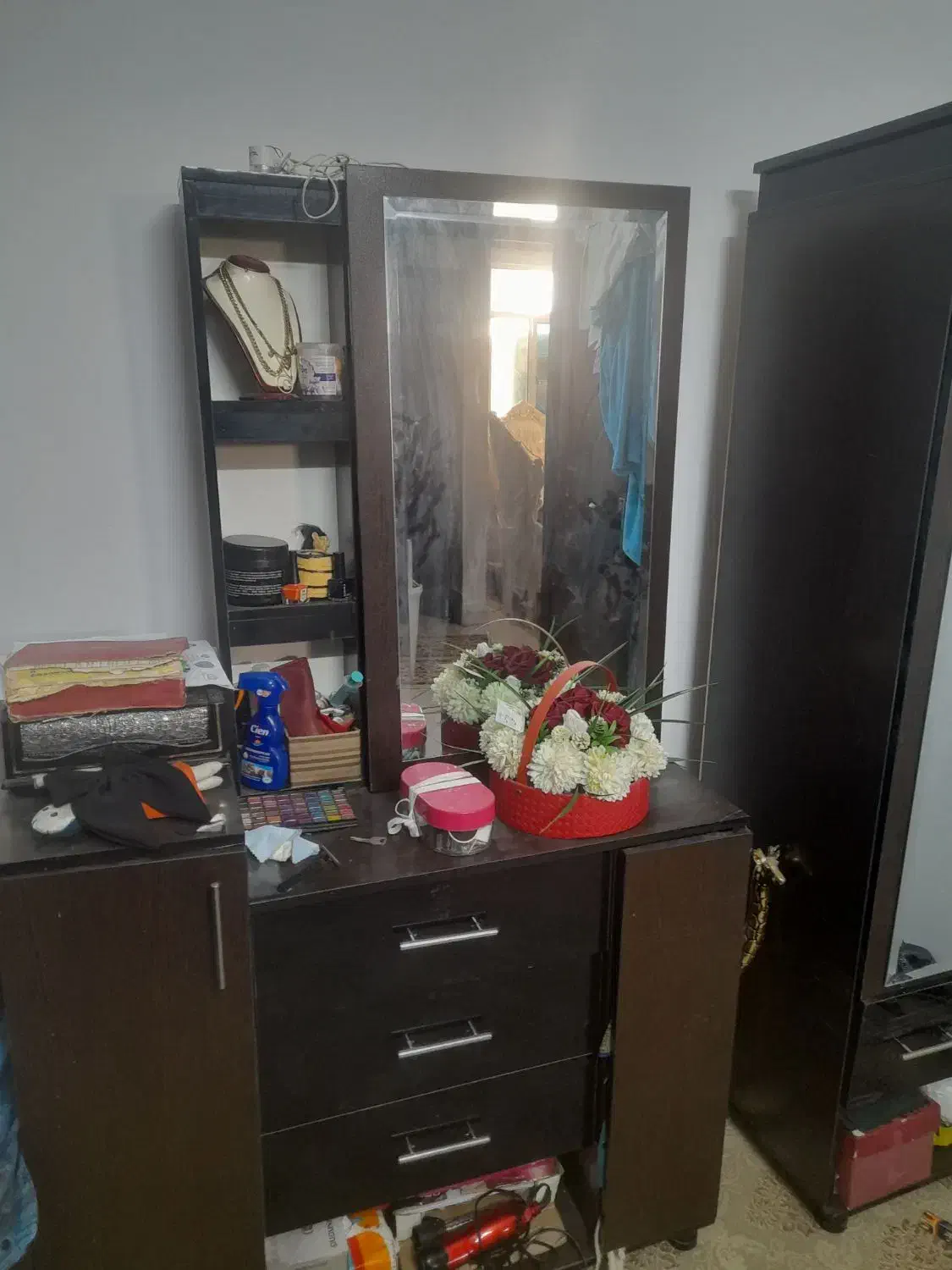 کمد دیواری و آینه دراور|جاکفشی، کمد، دراور|مشهد, هنرور|دیوار