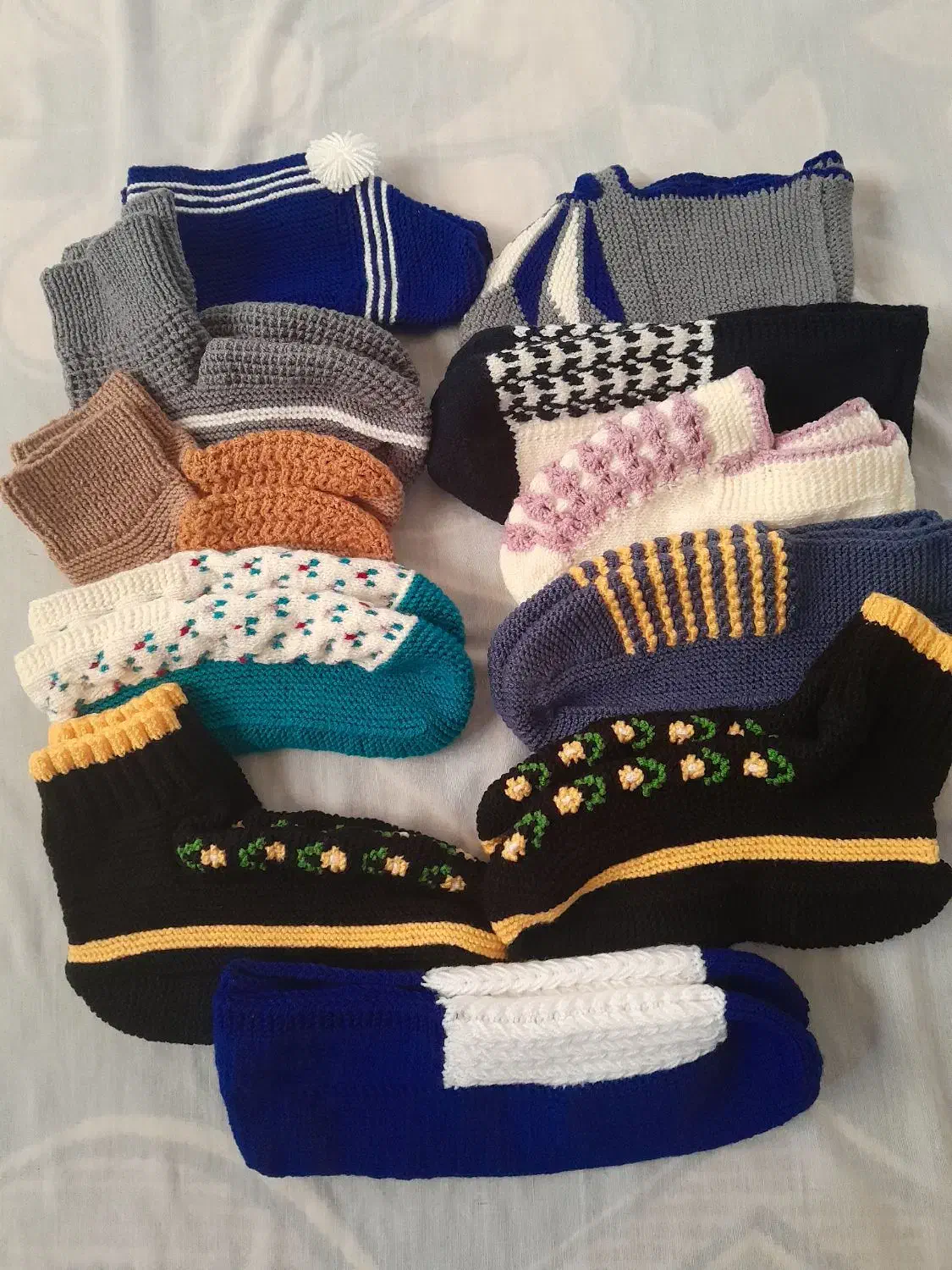 جوراب دست بافت خودم|لباس|گنبد کاووس, |دیوار