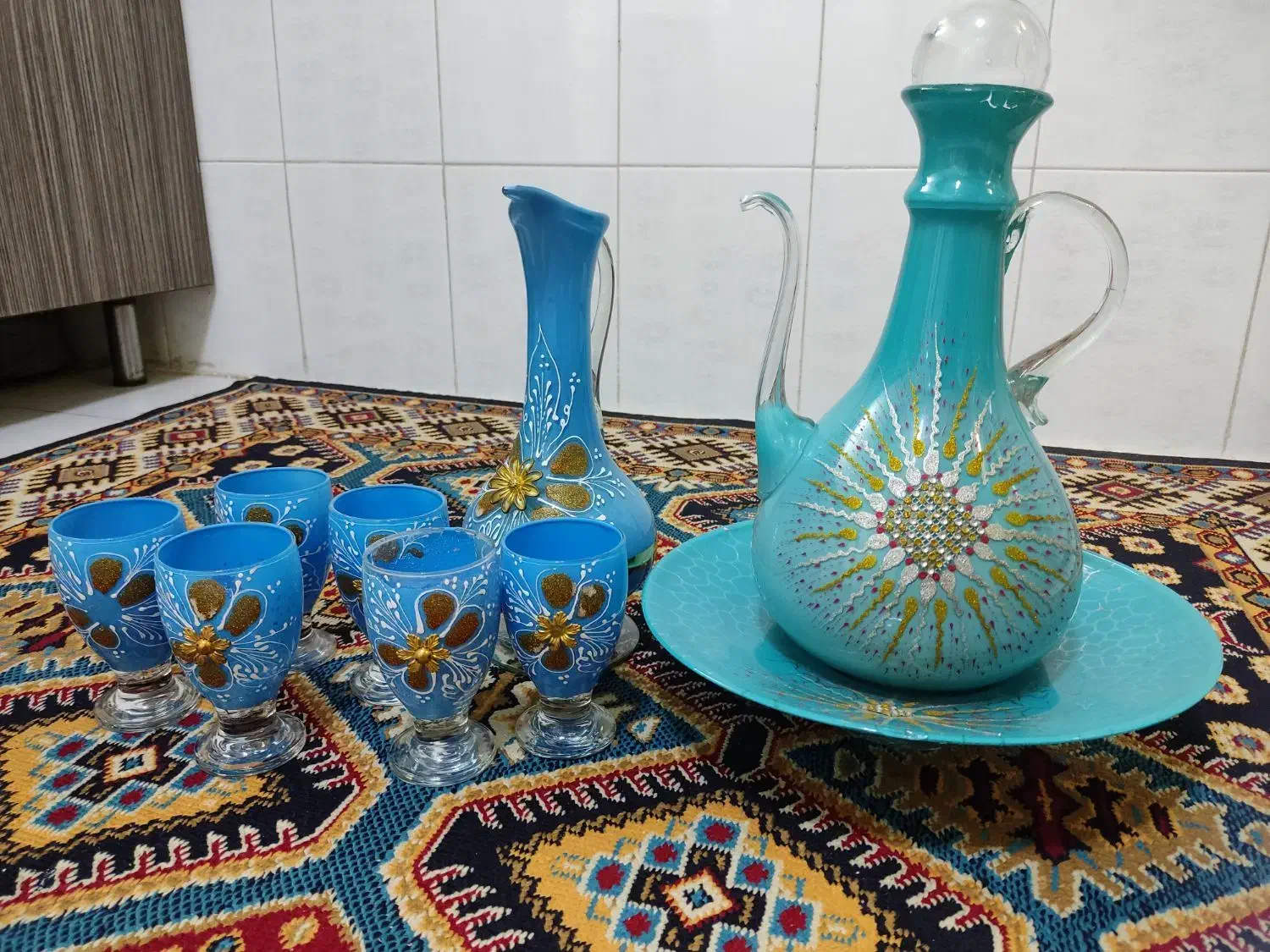 آفتابه لگن ، پارچ و لیوان تزئینی|صنایع دستی و سایر لوازم تزئینی|کرج, مصباح|دیوار