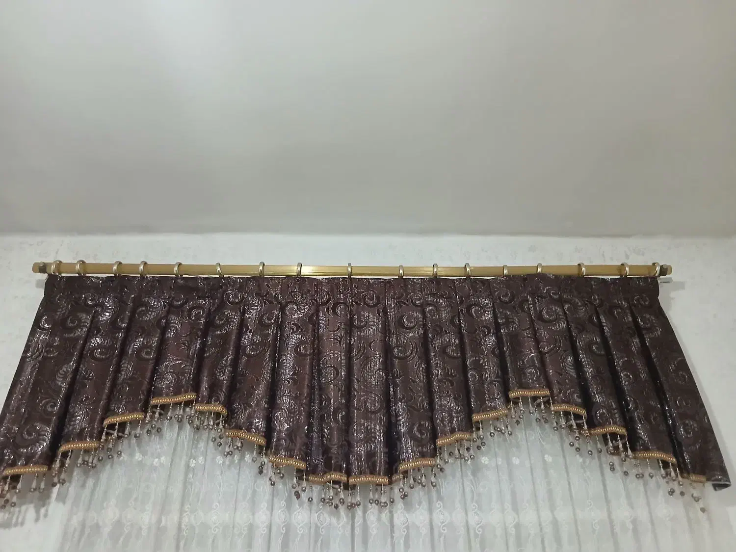 والان پرده۲عددیکی۴متری یکی۲متری با ۶عدد کناره|پرده، رانر، رومیزی|سقز, |دیوار