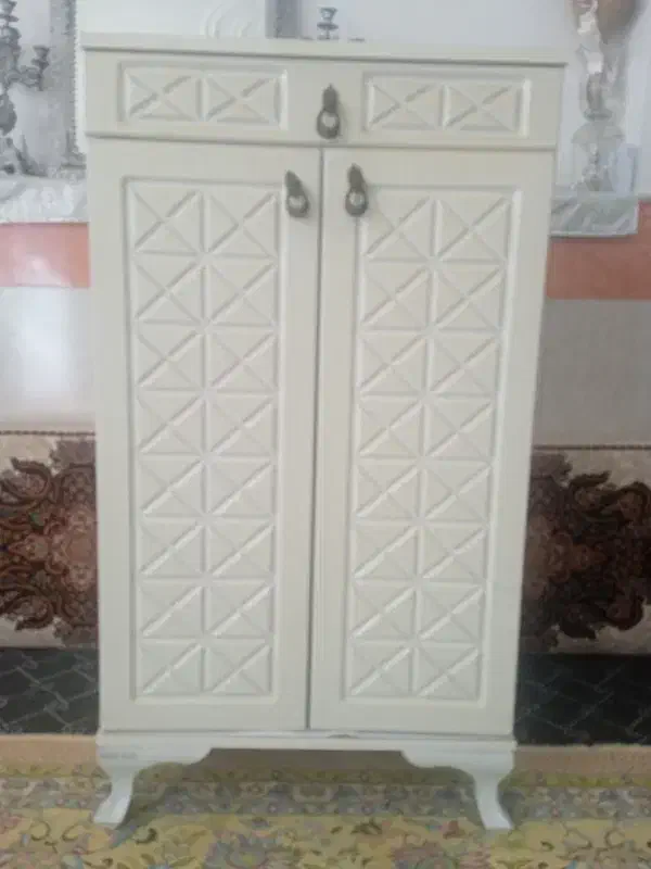 جا کفشی چوبی|جاکفشی، کمد، دراور|قم, شاه ابراهیم|دیوار