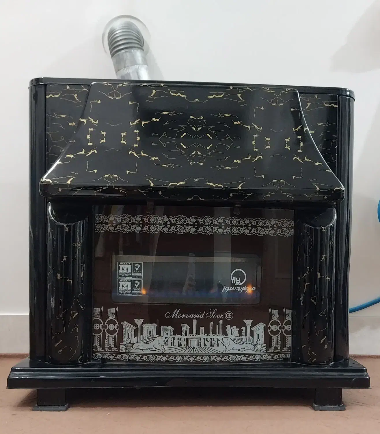 بخاری شومینه ایی|بخاری، هیتر، شومینه|خمینی‌شهر, |دیوار