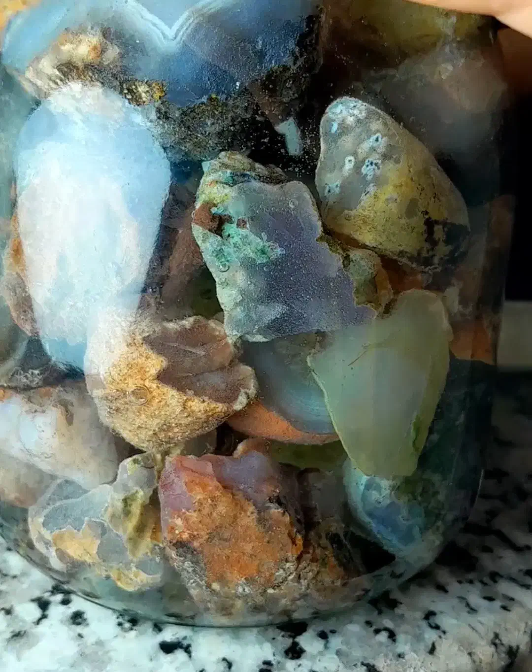 سنگ پک تزئینی عقیق و سلیمانی|جواهرات|نوشین شهر, |دیوار