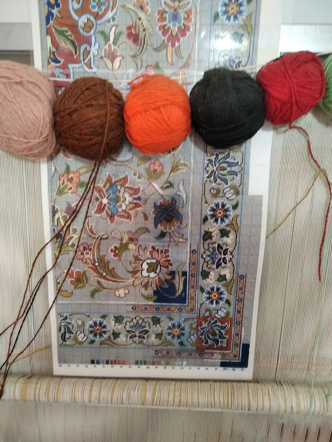 دارقالی|فرش|کرمانشاه, |دیوار