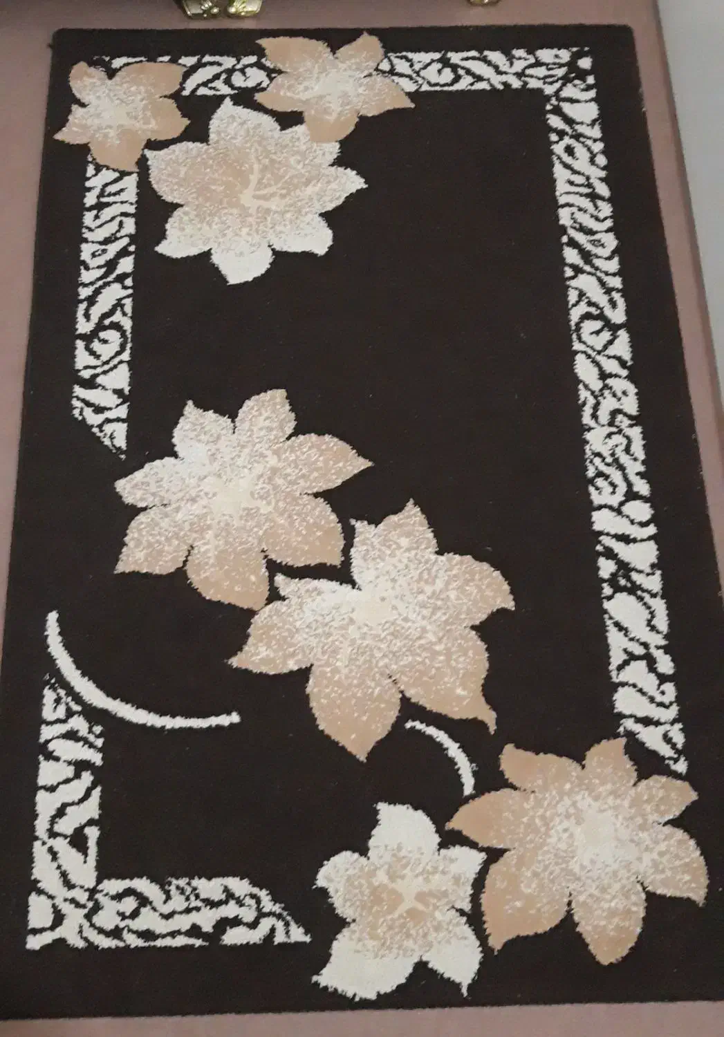 ۲ عدد گلیم فرش مستطیل و گرد|گلیم، جاجیم، گبه|بیجار, |دیوار