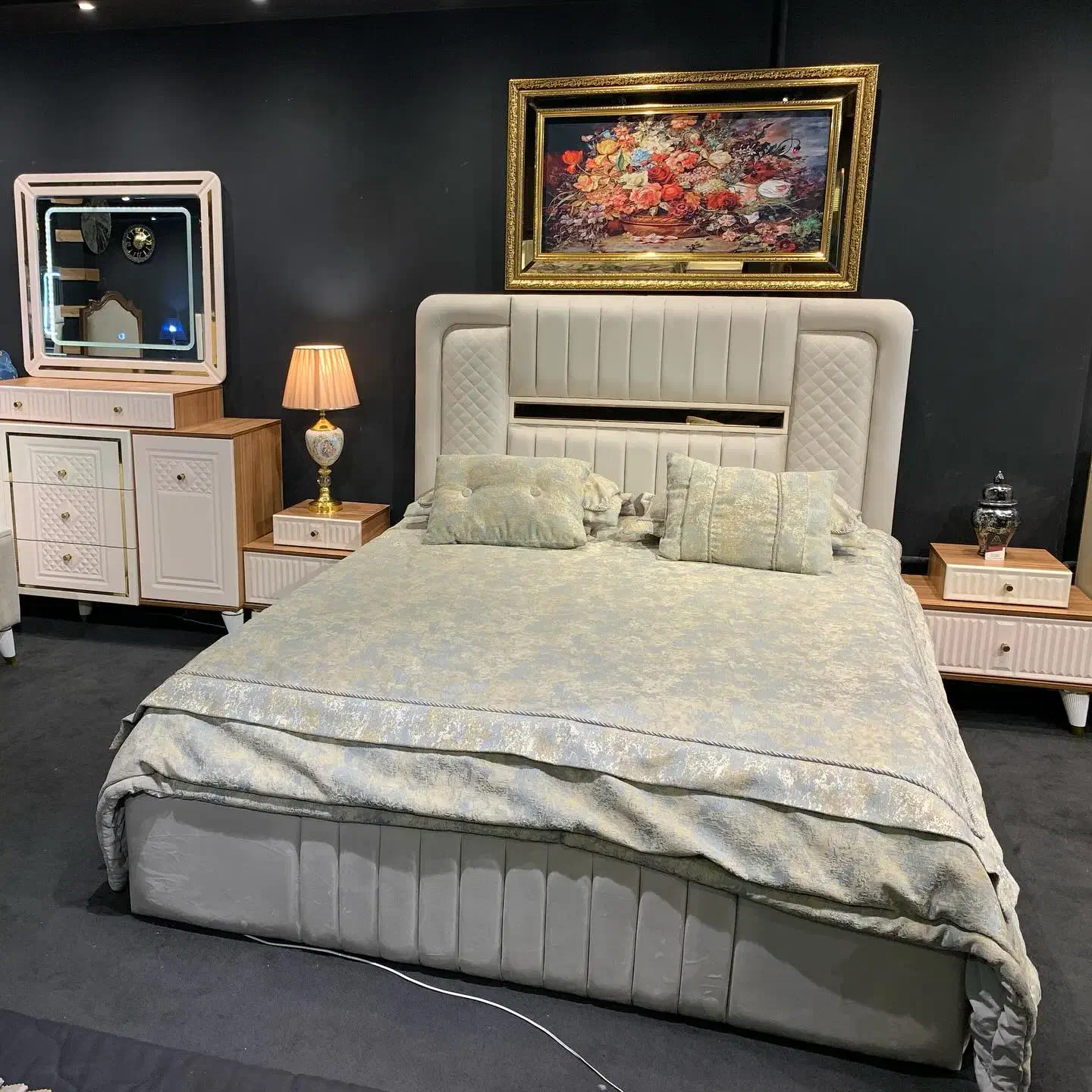 تخت خواب و سرویس خواب کد ۸۵۰|تخت و سرویس خواب|پرند, فاز ۲|دیوار