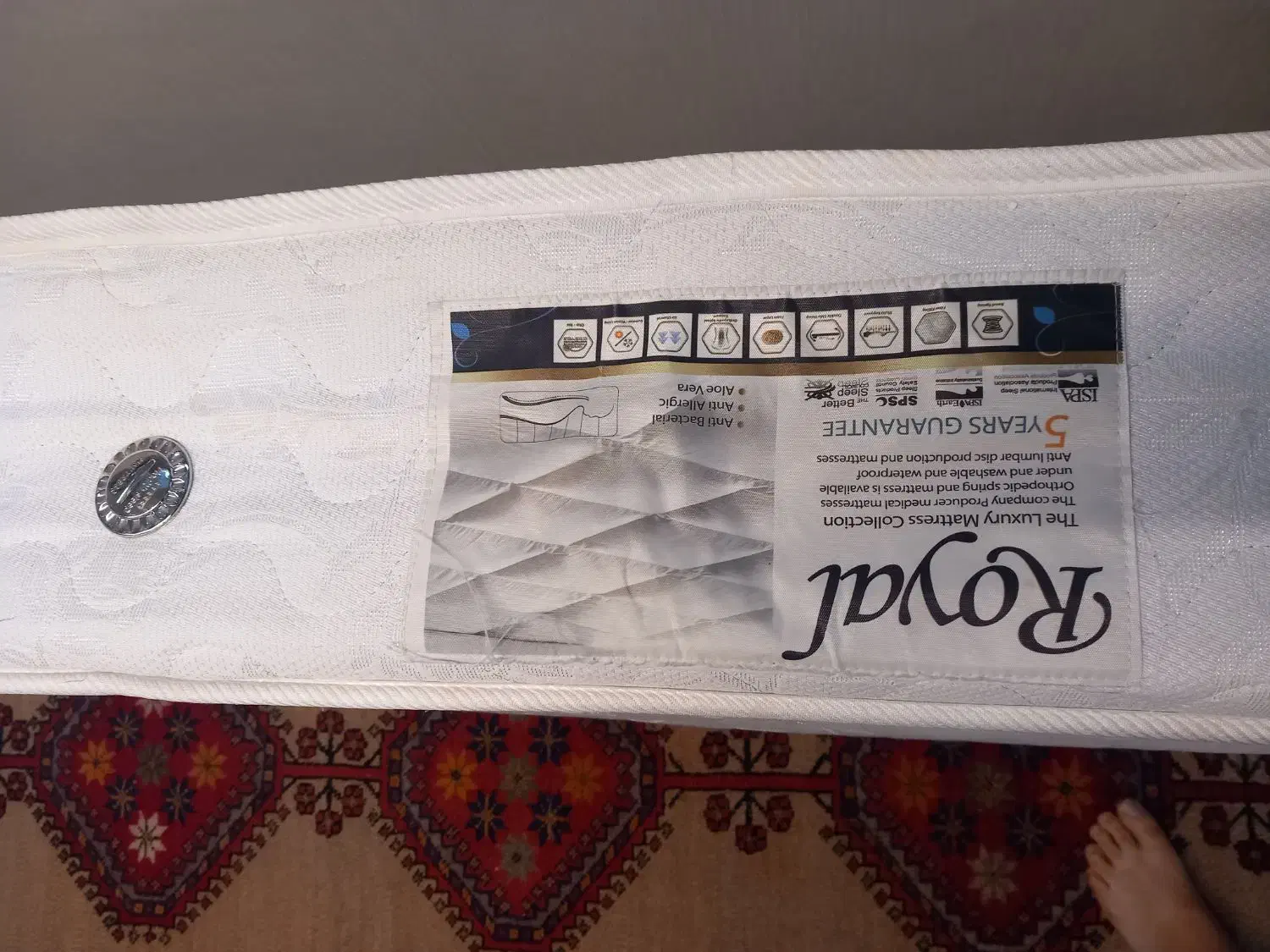 تشک خوشخواب رویال تک نفره|تشک تختخواب|برازجان, |دیوار