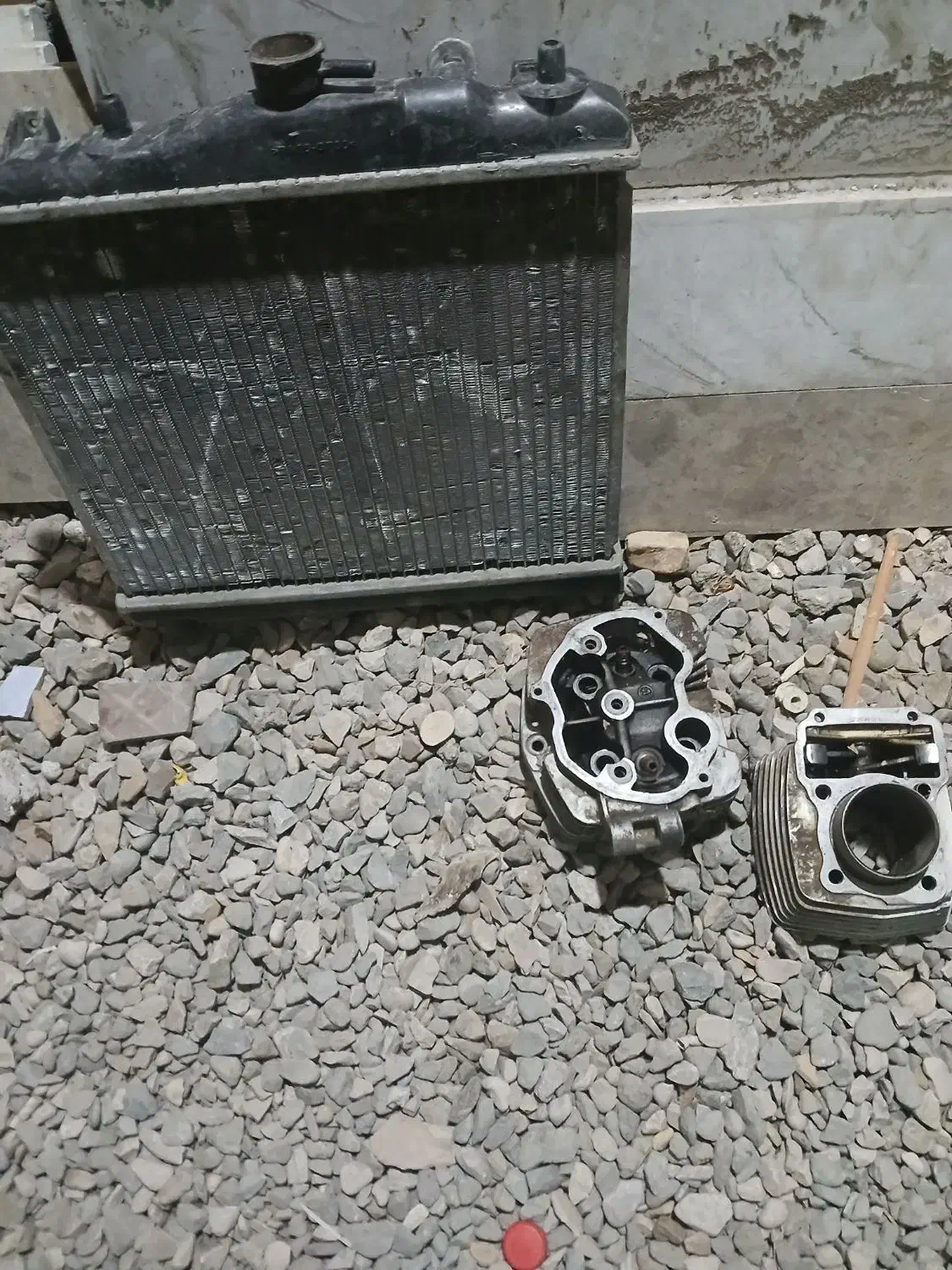 سیلندر و سرسیلندر ۱۲۵ هوندا با رادیات پراید|قطعات یدکی و لوازم جانبی|آزادشهر, |دیوار