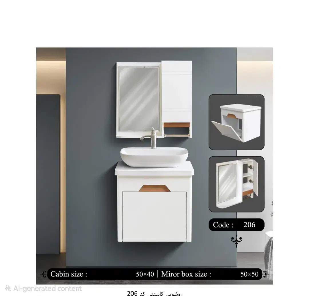 روشویی کابینتی|لوازم سرویس بهداشتی|رشت, سعدی (تختی)|دیوار