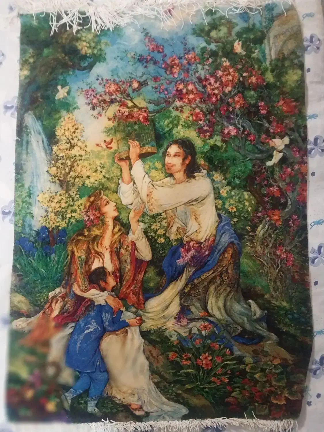 تابلو فرش ابریشم و مرینوس|تابلو فرش|تهران, جنتآباد شمالی|دیوار