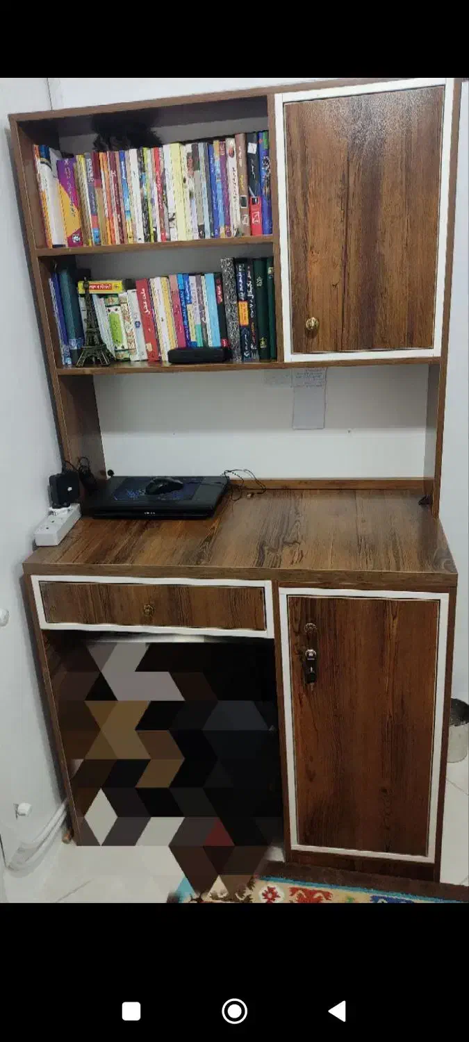 میز تحریر همراه کتابخانه|میز تحریر و کامپیوتر|اراک, |دیوار