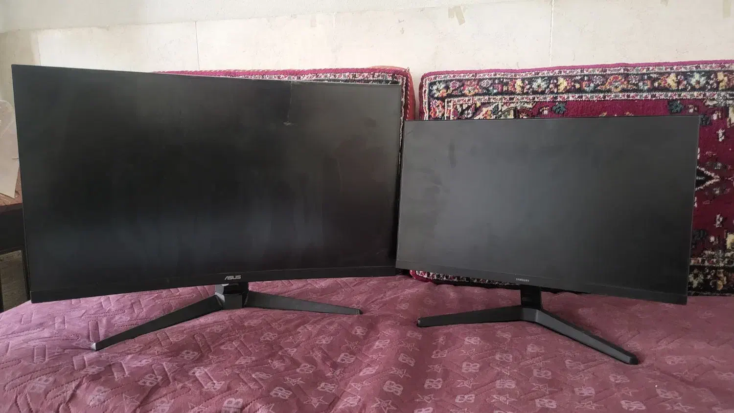 دو عددمانیتور خمیده 32اینچ 24|قطعات و لوازم جانبی رایانه|قم, بکایی|دیوار
