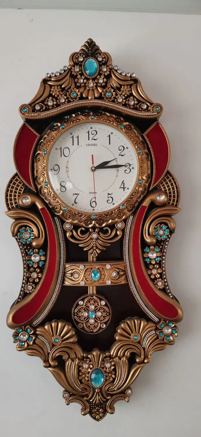 ساعت پاندولی نگین دار|ساعت دیواری و تزئینی|اسفراین, |دیوار