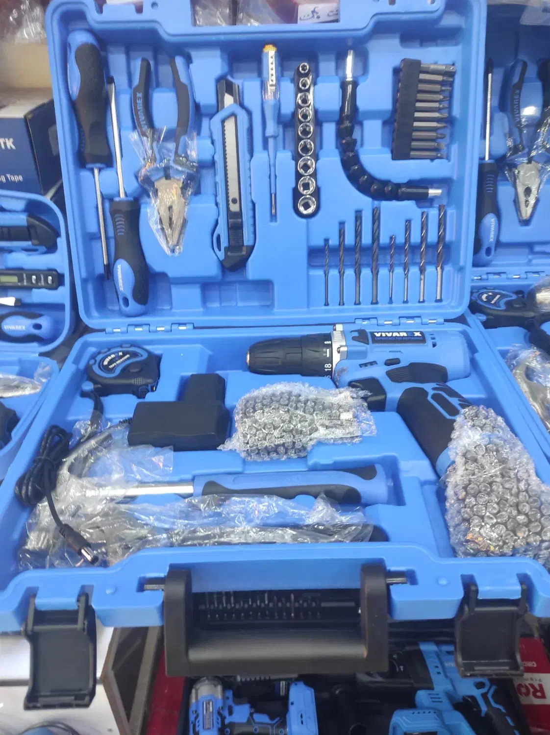 کیت 40پارچه دریل شارژی و 20پارچه دریل برقی شرایطی|ابزارآلات|بندر ماهشهر, |دیوار