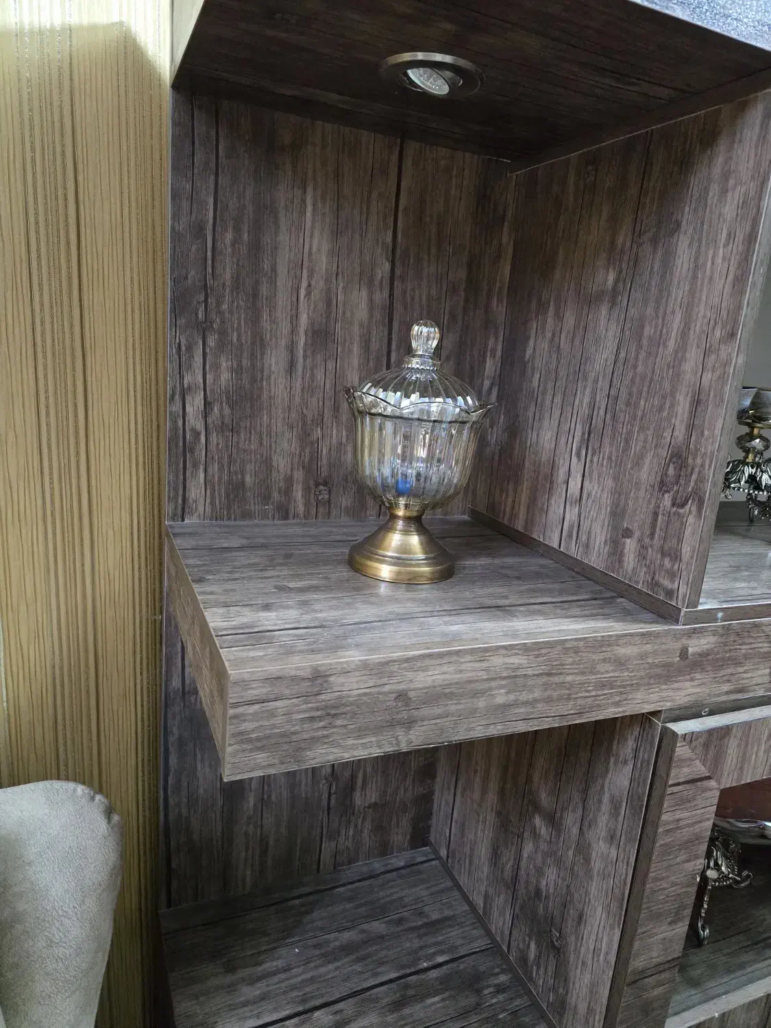 بوفه (گنجه) mdf و زیبا سه طبقه|بوفه، ویترین، کنسول|مشهد, ایثارگران|دیوار