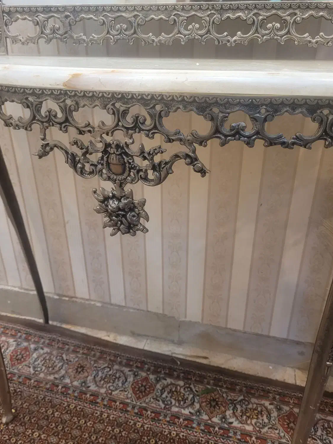 آیینه شمعدان تمام برنز|آینه|اسکو, |دیوار