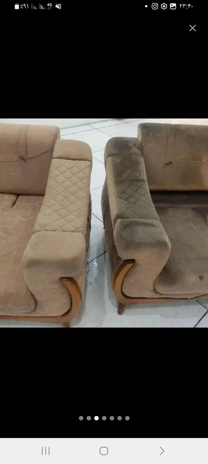 مبل شویی درخشان بابهترین دستگاه ومواد نانو|خدمات نظافت|اراک, |دیوار