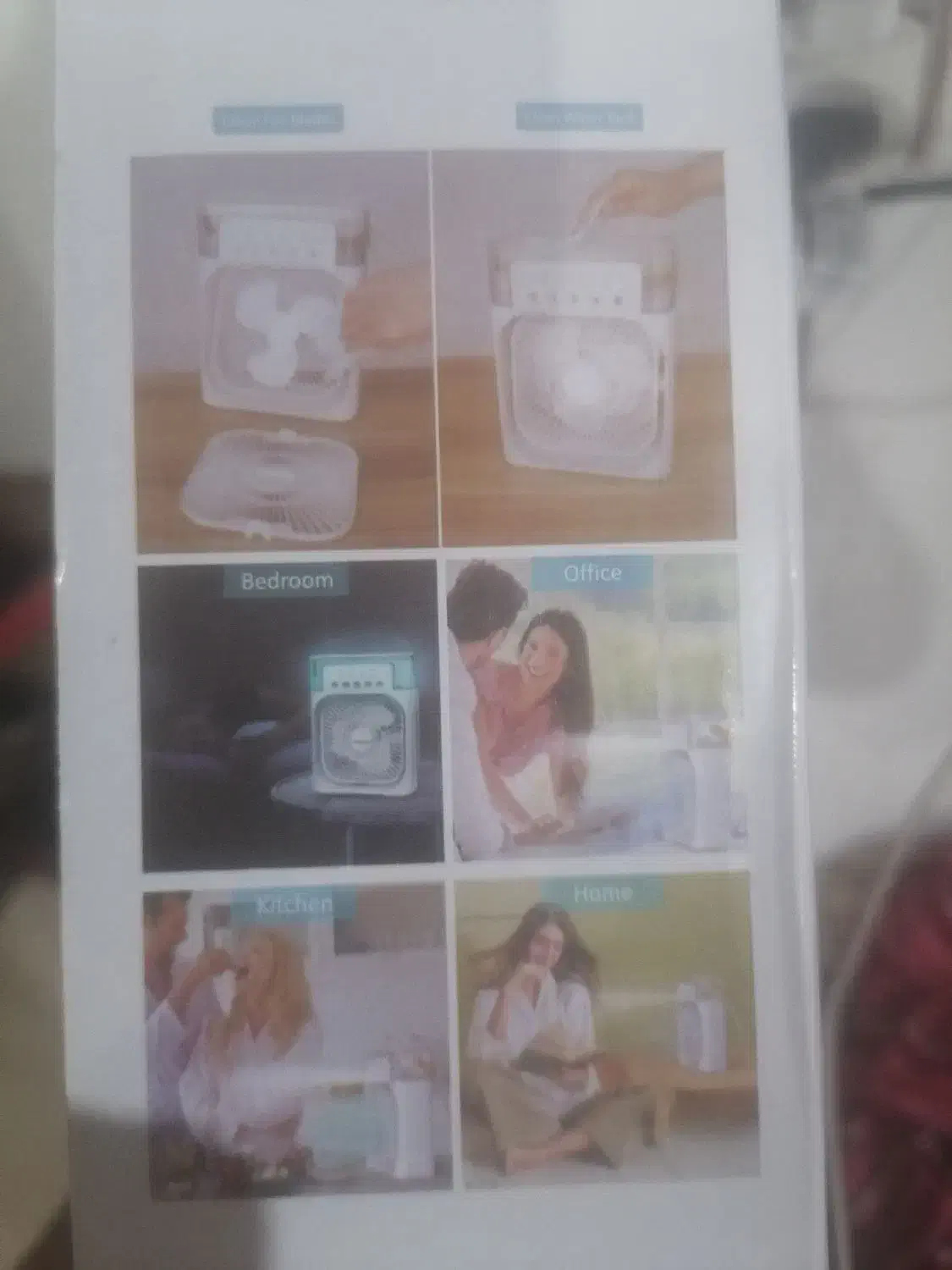 پنکه مه پاش چراغ خواب کاملا نو|پنکه و تصفیهکنندهٔ هوا|رشت, رودبارتان|دیوار