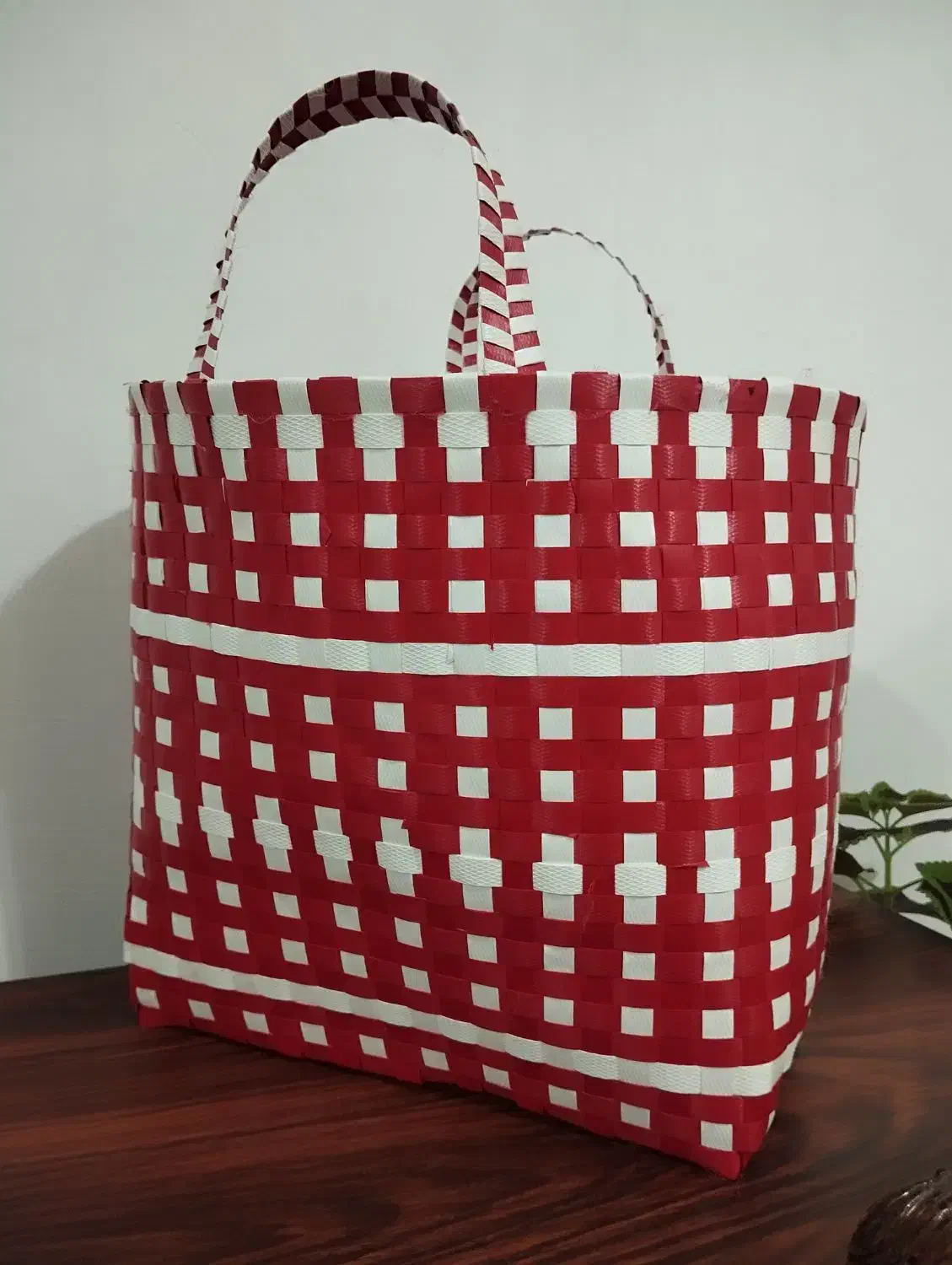 سبد دست بافت|لوازم خیاطی و بافتنی|تیکمه داش, |دیوار