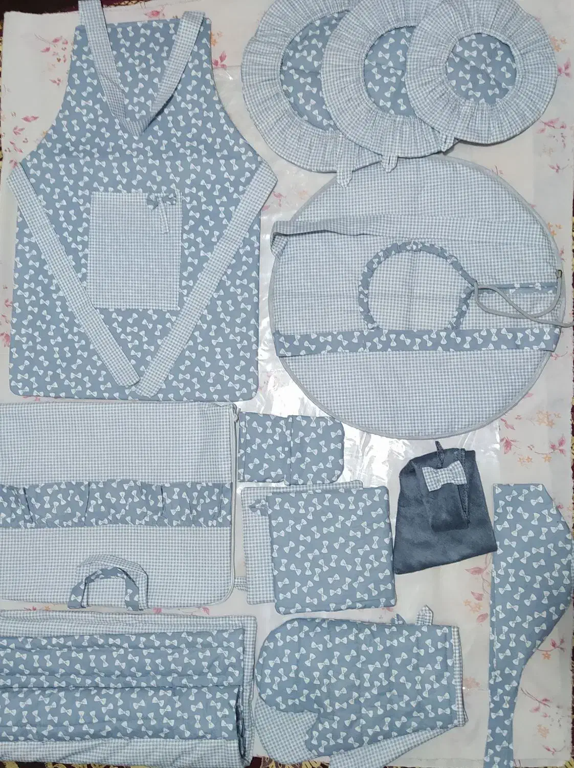 سرویس 15تکه آشپزخانه..تازه دوخت|سفره، حوله، دستمال آشپزخانه|تهران, مهرآباد جنوبی|دیوار