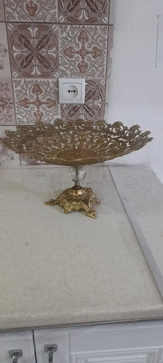 میوه خوری برنجی|ظروف سرو و پذیرایی|کهریزک, |دیوار