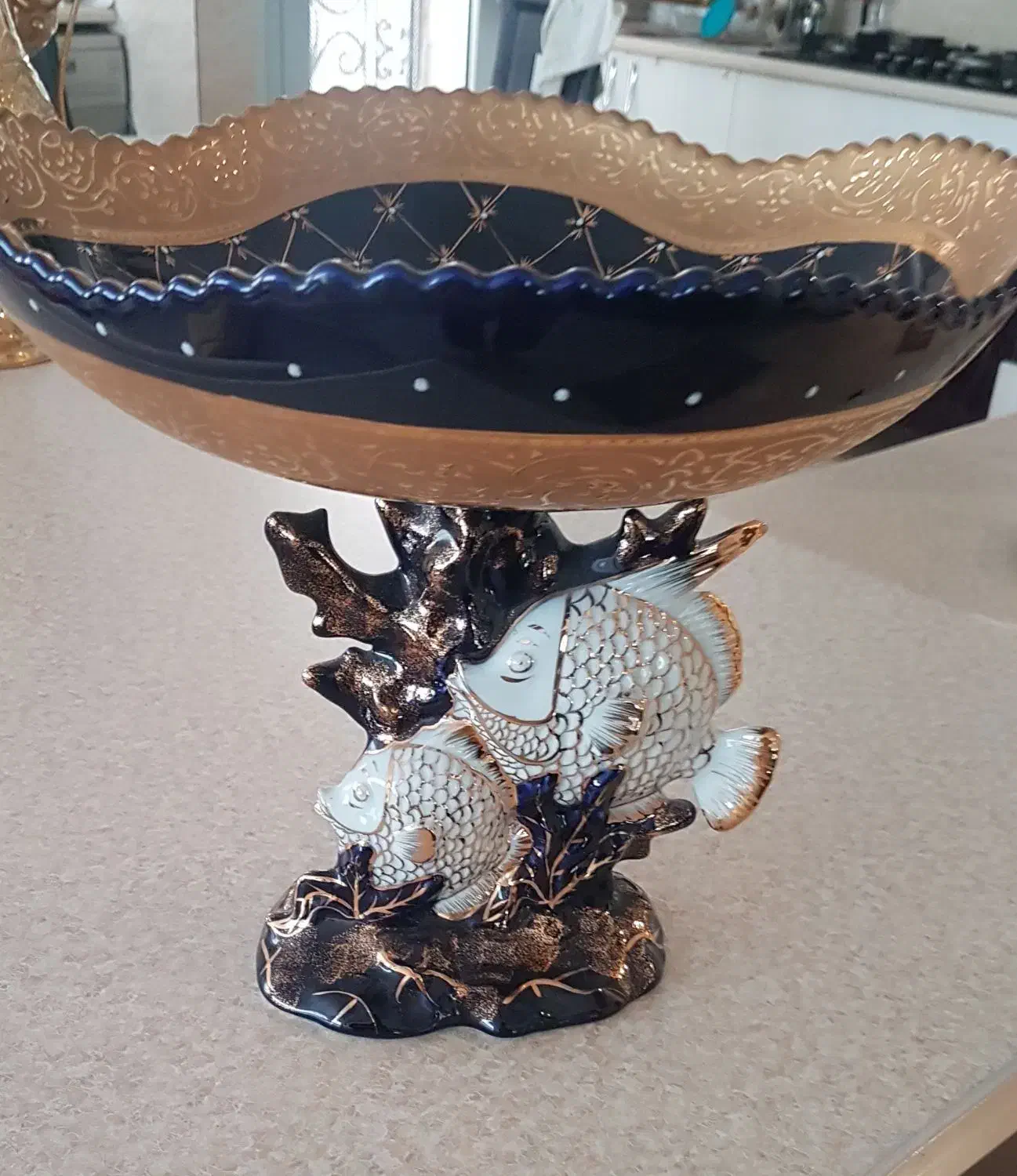 میوه خوری پایه دار سرمه ای|ظروف سرو و پذیرایی|تهران, درکه|دیوار