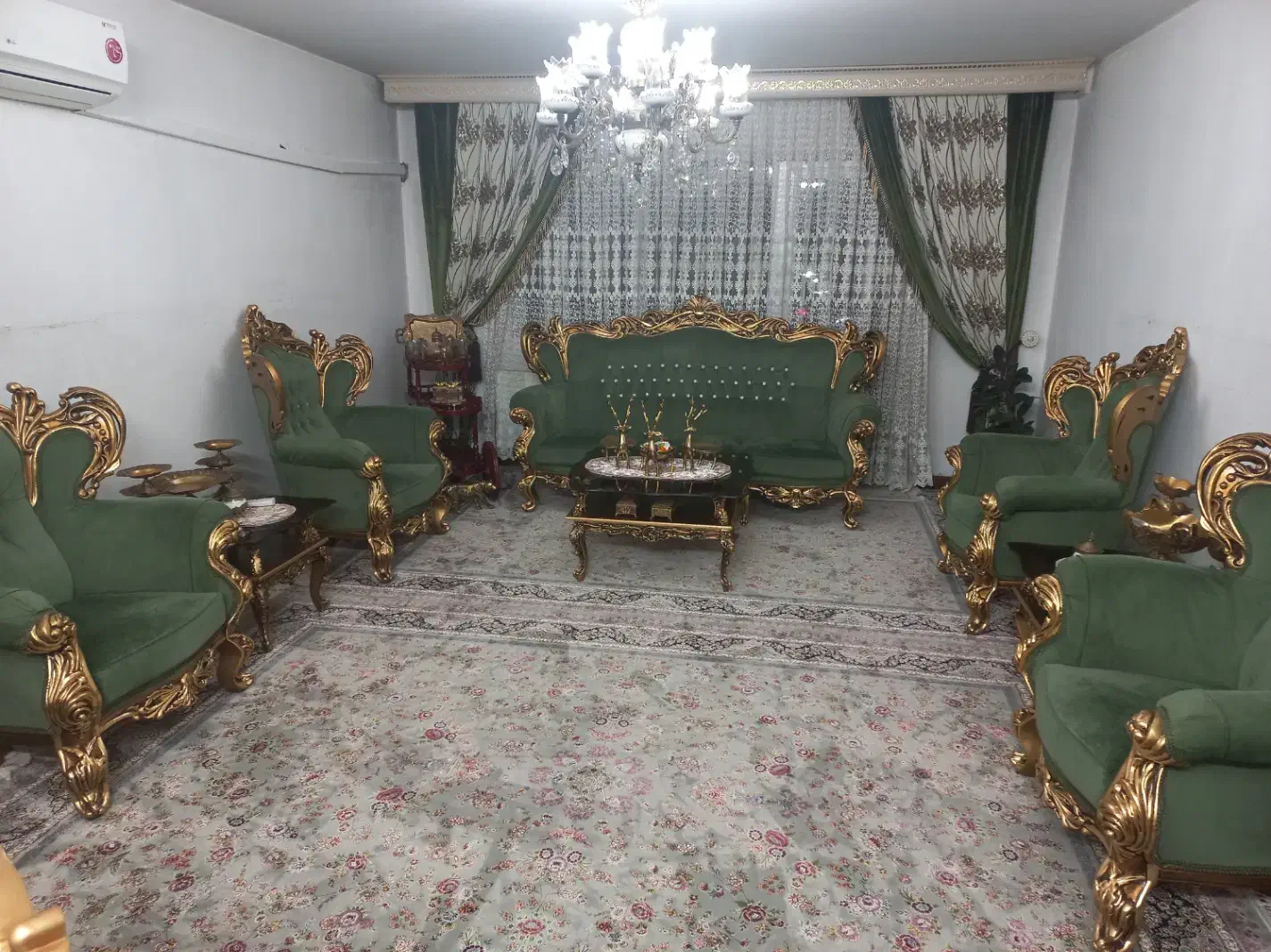 مبل استیل ۹ نفره با نهار خوری|مبلمان خانگی و میز عسلی|تهران, شهید فکوری|دیوار