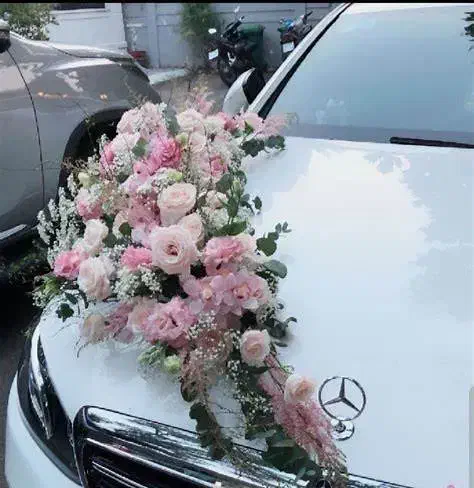 گل ارایی ماشین عروس  دسته گل عروس به قیمت بازار گل|گل و گیاه طبیعی|قزوین, |دیوار
