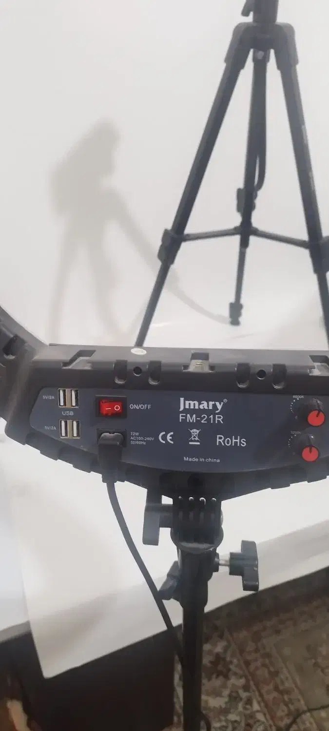 رینگ لایت حرفه ای jmary fm21r|دوربین عکاسی و فیلم‌برداری|کلاله, |دیوار