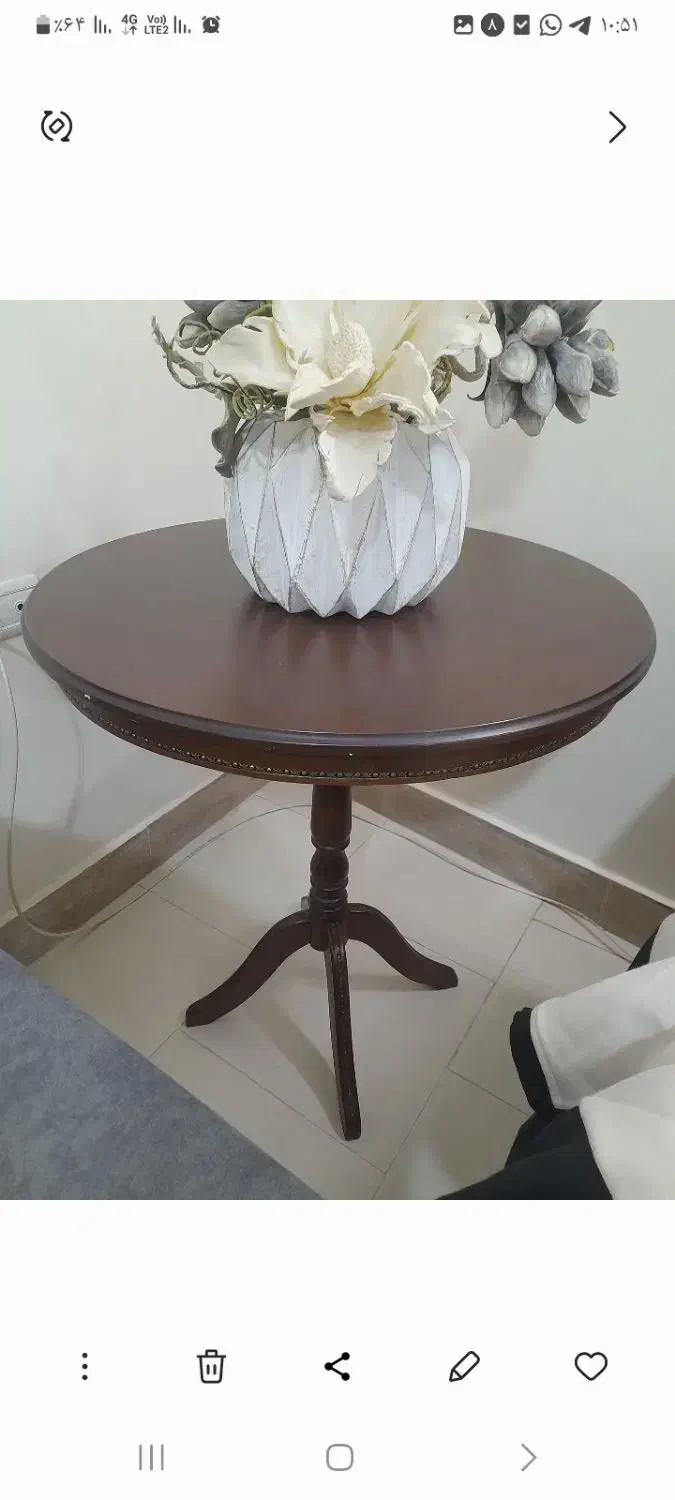 میز گرد|مبلمان خانگی و میز عسلی|قائم‌شهر, |دیوار